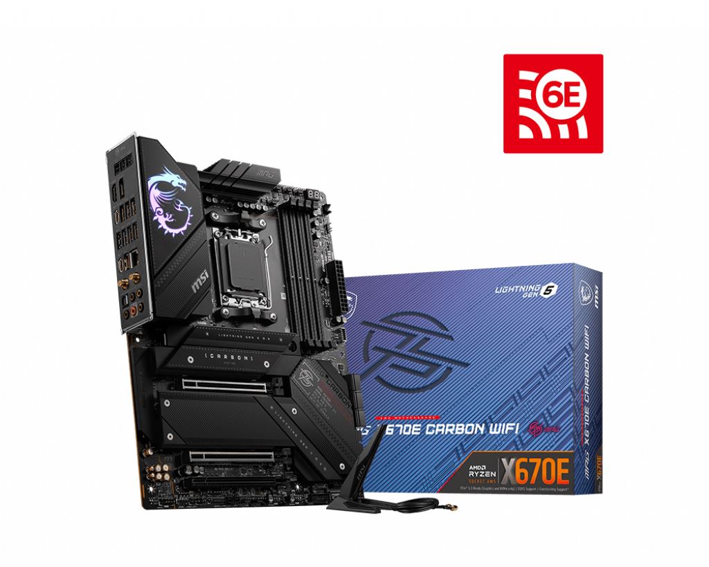 BAZAR - MSI MB Sc AM5 MPG X670E CARBON WIFI, AMD X670, 4xDDR5, 1xDP, 1xHDMI, WI-FI - Po opravě (Bez příšlušenství)