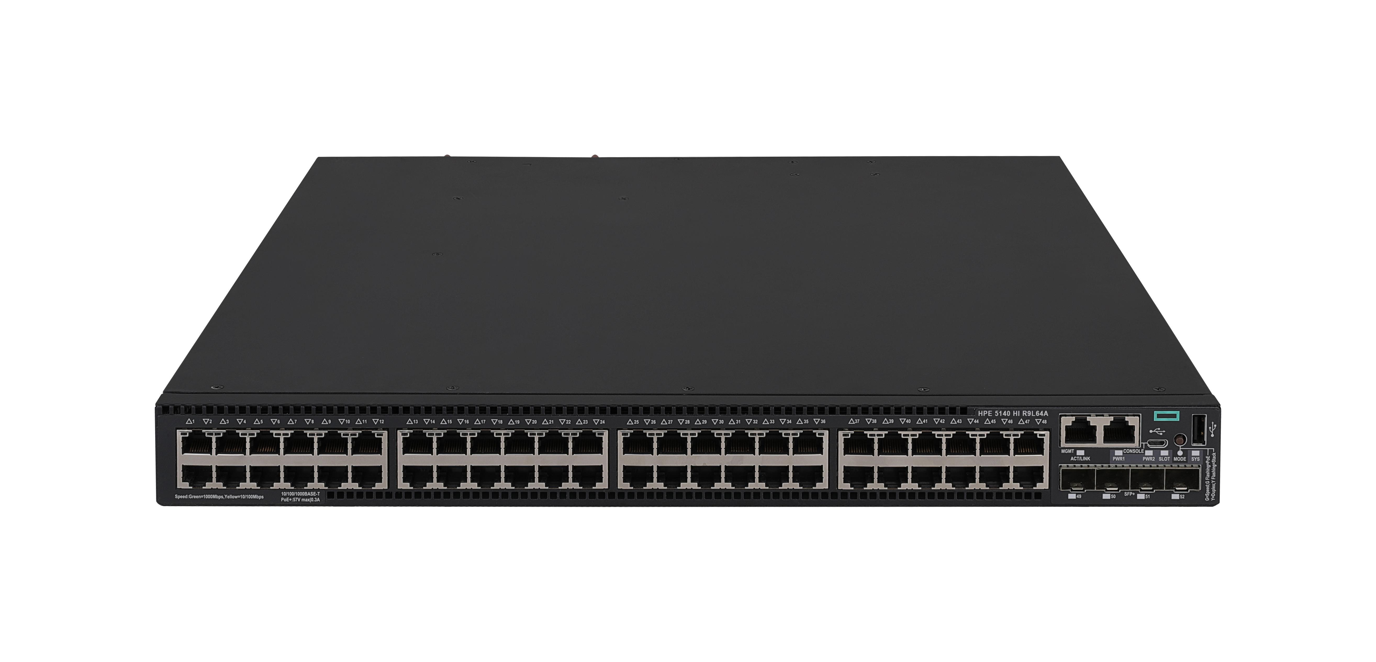 HPE FlexNetwork 5140 48G PoE+ 4SFP+ HI Switch R9L64A RENEW