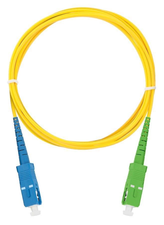 XtendLan simplexní patch kabel SM 9/125, OS2, SC-SC(APC), LS0H, 5m