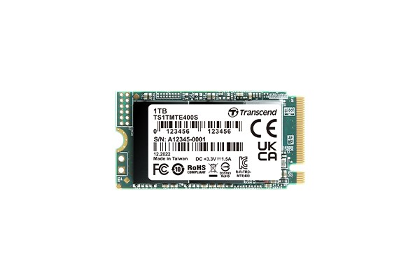 TRANSCEND SSD 400S 512GB, M.2 2242,PCIe Gen3x4, NVMe, 3D TLC, bez DRAM