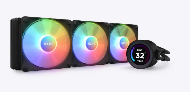 NZXT vodní chladič Kraken 360 ELITE RGB / 3x120mm RGB fan / LCD disp. / 6 let / LGA1851 / AM5