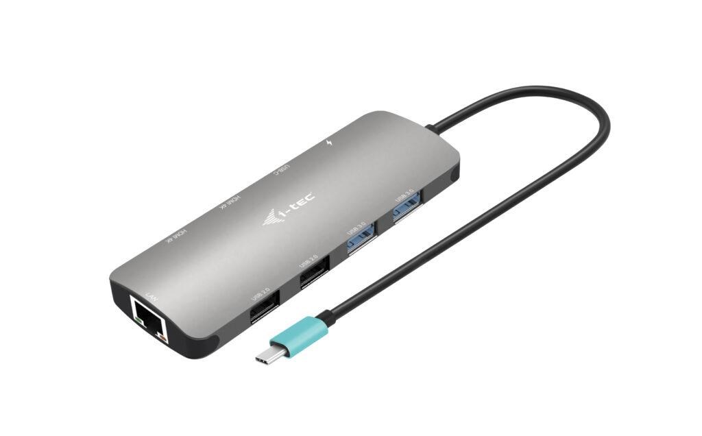 i-tec USB-C Metal Nano 2x HDMI Docking Station, PD 100W