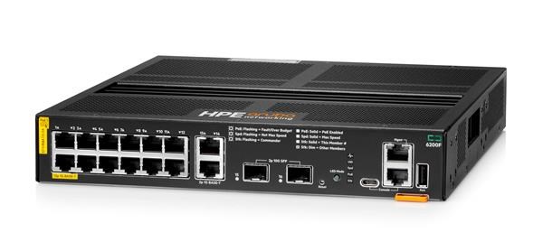HPE Aruba Networking CX 6200F 12G Class4 PoE 2G/2SFP+ 139W Switch