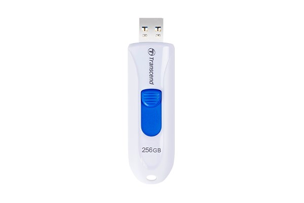 TRANSCEND Flash Disk 256GB JetFlash 790, USB 3.1, bílá