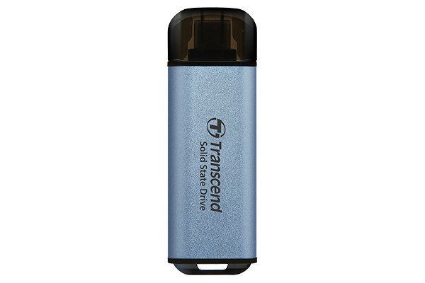 TRANSCEND Externí SSD ESD300C 1TB, External SSD, USB 10Gbps, Type C, stříbrná
