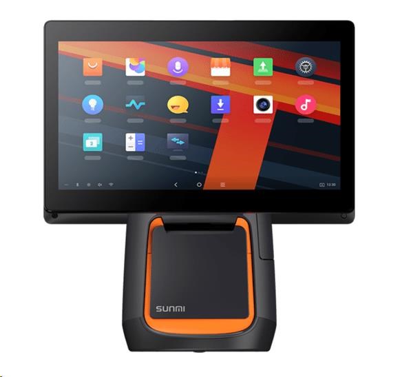 Sunmi T2s, 39.6 cm (15,6''), Android, black, orange