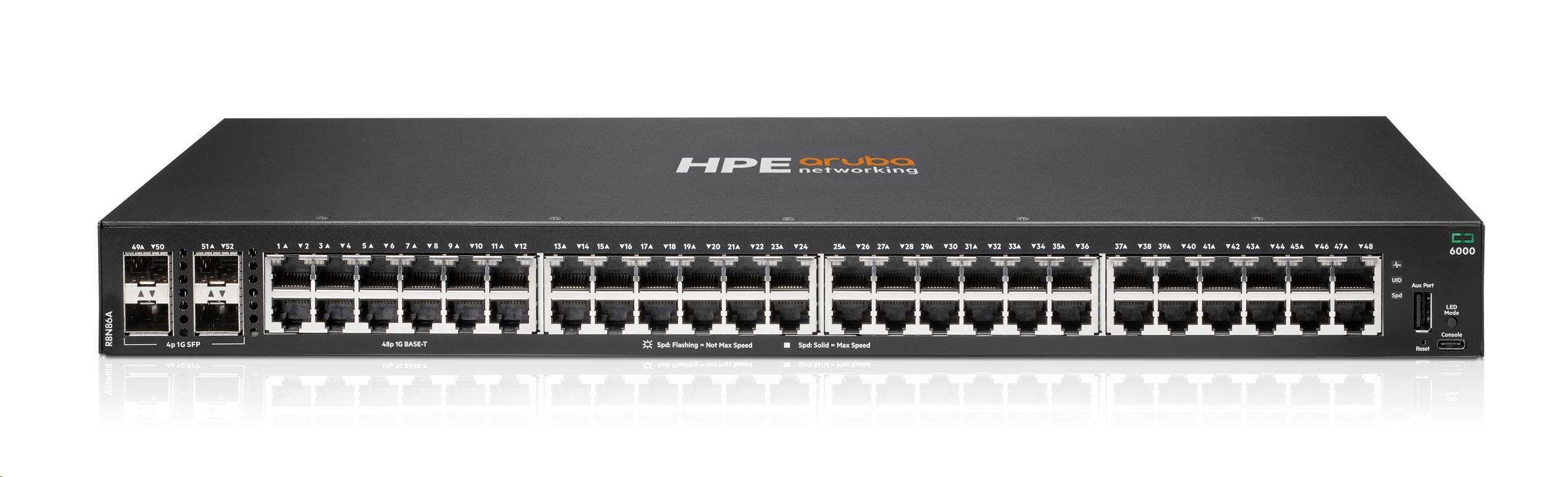 HPE Aruba Networking CX 6000 48G 4SFP Switch R8N86AR RENEW