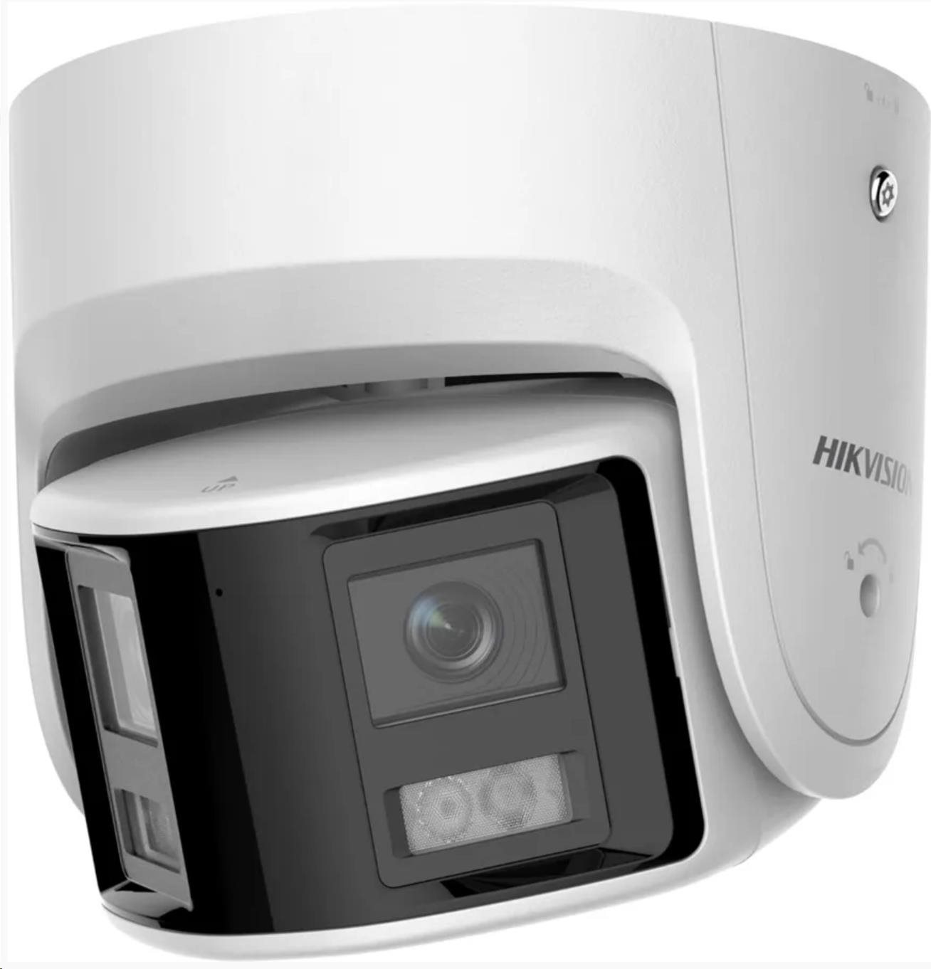 HIKVISION DS-2CD2347G2P-LSU/SL(2.8MM)(C), 4MPix IP Turret ColorVu AcuSense panoramatická kamera; LED 30m, WDR 130dB, Aud