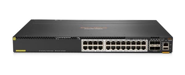 HPE Aruba Networking 6300M 24-port HPE Smart Rate 1/2.5/5GbE Class 6 PoE and 4-port SFP56 Switch JL660A RENEW