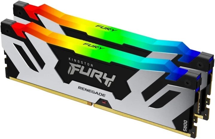 KINGSTON DIMM DDR5 96GB (Kit of 2) 6400MT/s CL32 FURY Renegade RGB XMP