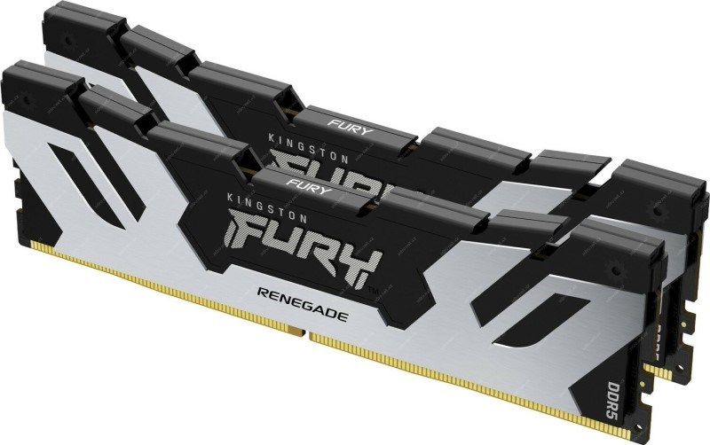 KINGSTON DIMM DDR5 96GB (Kit of 2) 6400MT/s CL32 FURY Renegade Silver XMP