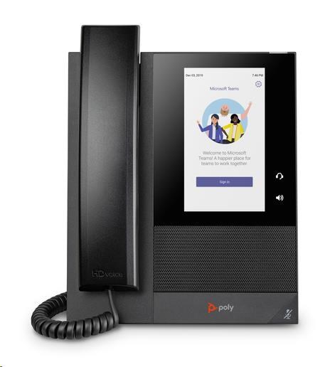 Poly CCX 400 multimediální telefon pro Microsoft Teams s podporou technologie PoE