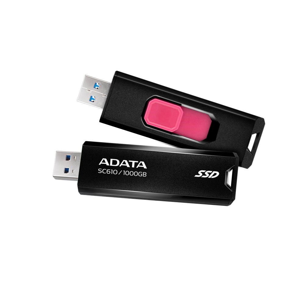 ADATA Externí SSD 1TB SC610, USB-A 3.2, černá