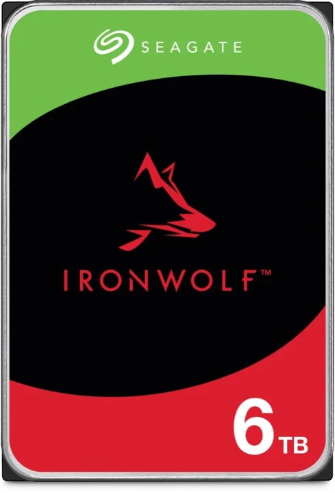 SEAGATE HDD 6TB IRONWOLF (NAS), 3.5", SATAIII, 5400 RPM, Cache 256MB, CMR