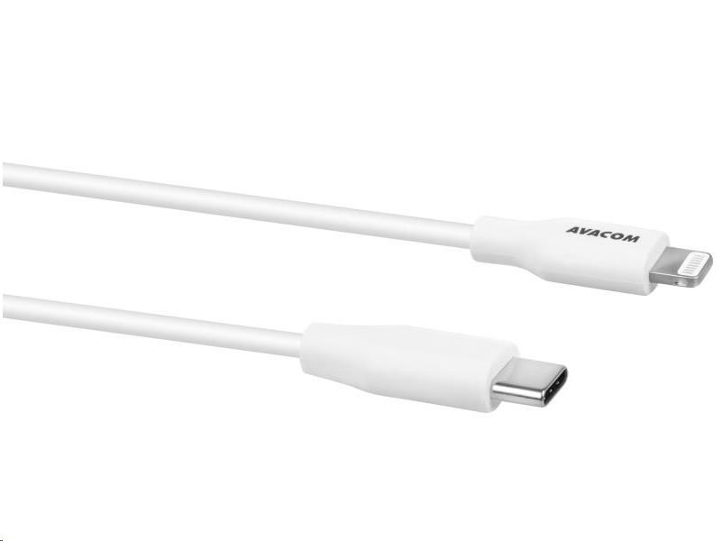 AVACOM MFIC-40W kabel USB-C - Lightning, MFi certifikace, 40cm, bílá