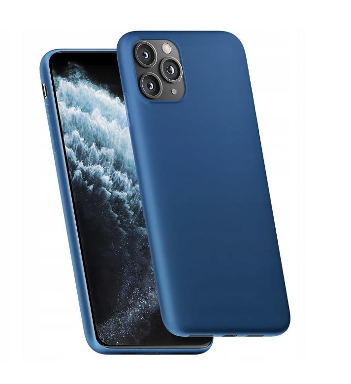 3mk ochranný kryt Matt Case pro Apple iPhone 12, 12 Pro, Blueberry