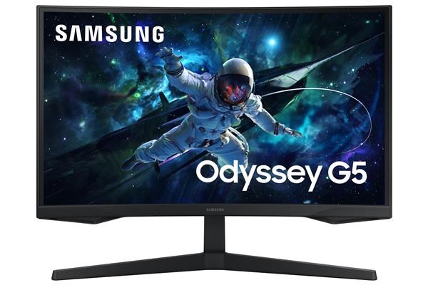 SAMSUNG MT LED LCD Gaming Monitor 27" Odyssey G55C -prohnutý, VA,1ms, 2560x1440,165Hz,HDMI,Display Port