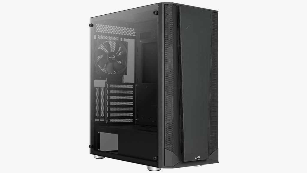 AEROCOOL skříň Prism, Mid tower, 2x USB 3.0, 1x USB 2.0, 2x audio, bez zdroje