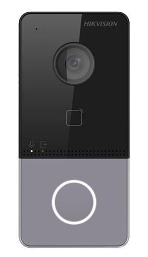 HIKVISION DS-KV6113-WPE1(C), IP dveřní interkom, 1-tlač., plast, čtečka karet, 2MPx kamera, WiFi