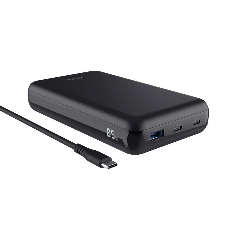 TRUST Powerbanka pro Notebook 100W, 2xUSB-C, 1xUSB - 20000mAh