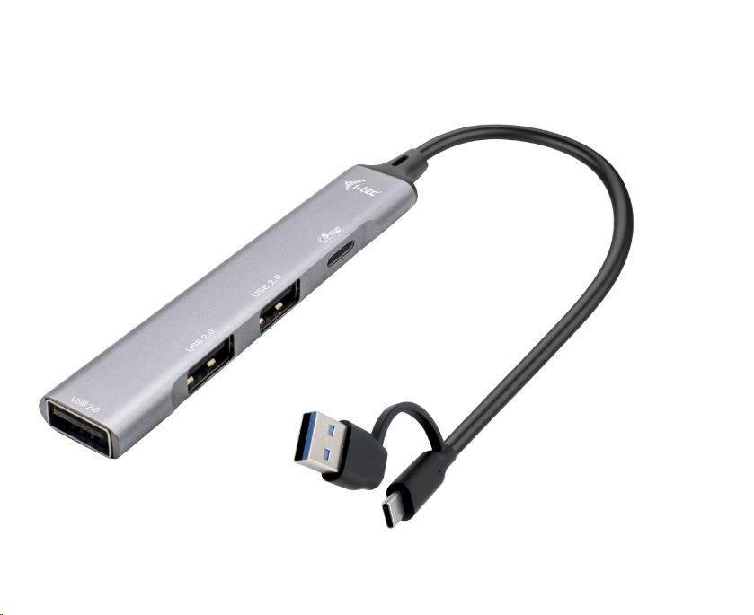 i-tec USB-A/USB-C Metal HUB 1x USB-C 3.1 + 3x USB 2.0