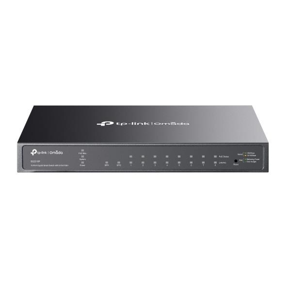 TP-Link OMADA switch SG2210P (8xGbE, 2xSFP, 8x PoE+, 61W, fanless)