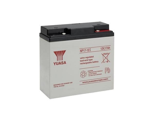 Baterie - YUASA NP17-12I (12V/17Ah - Závit M5), životnost 5let
