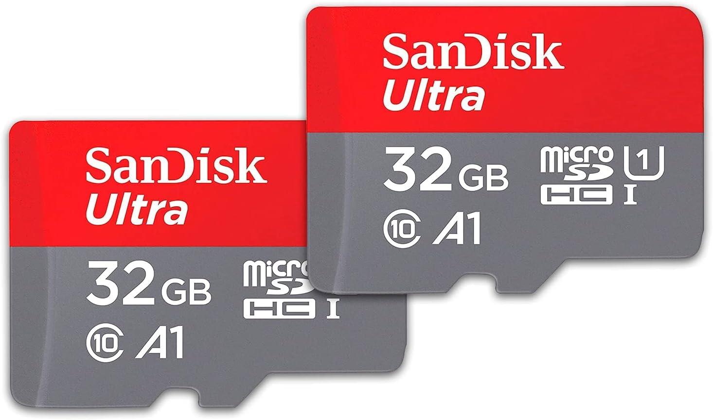SanDisk MicroSDHC karta 32GB Ultra (R:120/W:120 MB/s, UHS-I, C10), 2-Pack