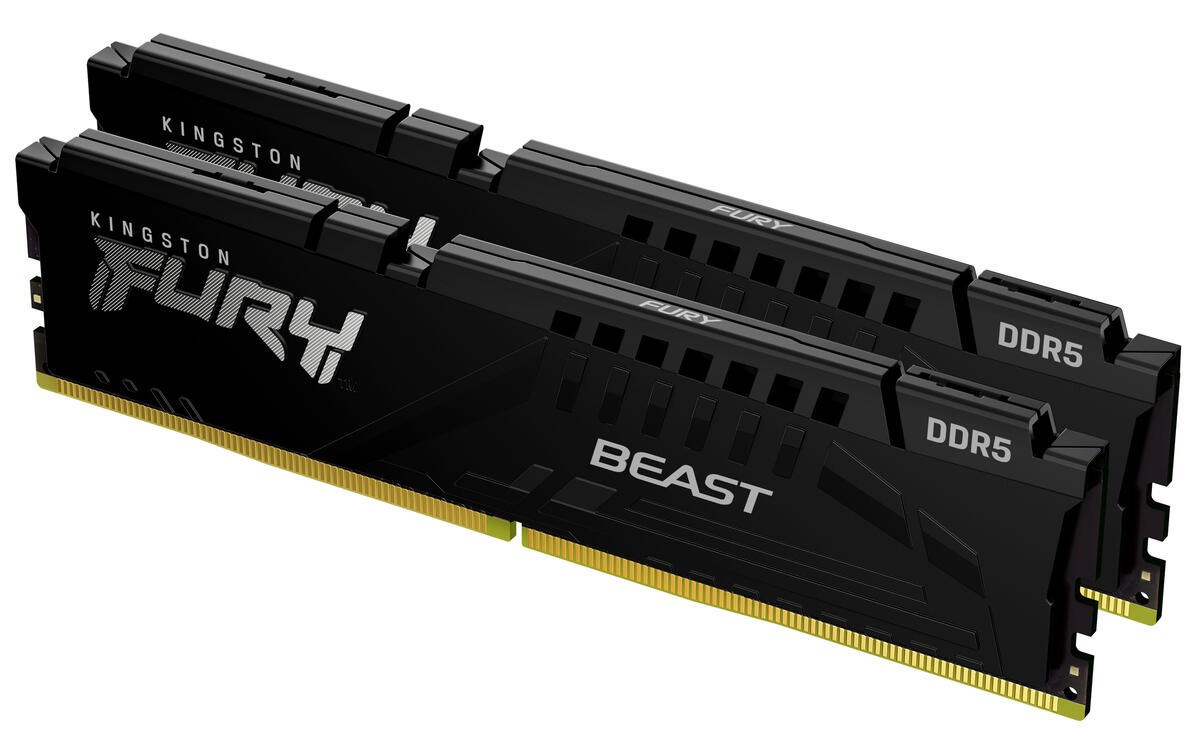 KINGSTON DIMM DDR5 32GB (Kit of 2) 6400MT/s CL32 ECC FURY Beast EXPO Černá