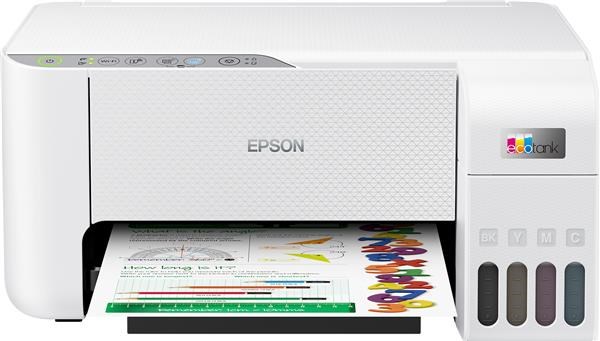 EPSON tiskárna ink EcoTank L3276, 5760x1440dpi, A4, 33ppm, USB, Wi-Fi, bílá,Záruka 5 let  po registraci zdarma