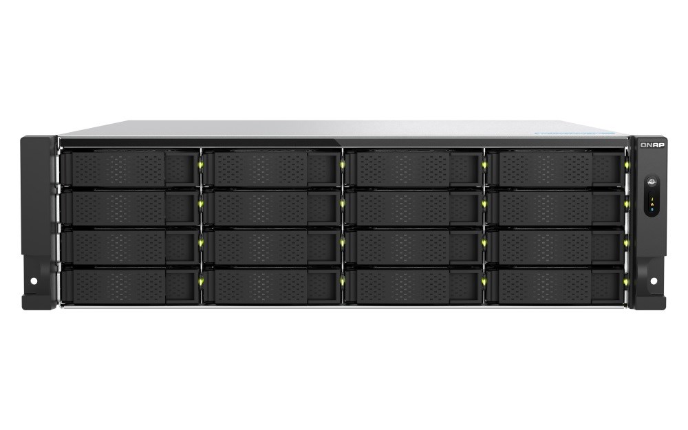 QNAP TS-h1677AXU-RP-R7-32G (8C/AMDRyzen77000/5,3GHz/32GBRAM/16xSATA/2xM.2/2x2,5GbE/2x10GbE/2xUSB3.2/3xPCIe/RP)