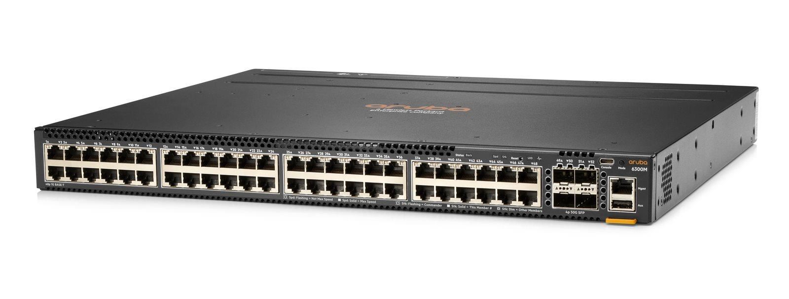 Aruba 6300F 48-port 1GbE and 4-port SFP56 Switch JL667A RENEW