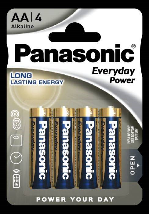 Panasonic Alkalická baterie LR6EPS/4BP Everyday Power (Blistr 4 ks)