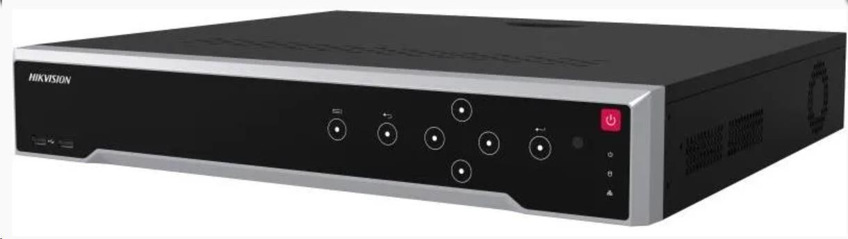 HIKVISION DS-7764NI-M4, 64 kanálový NVR pro IP kamery (400Mb/400Mb); 8K, 4xHDD, Alarm I/O