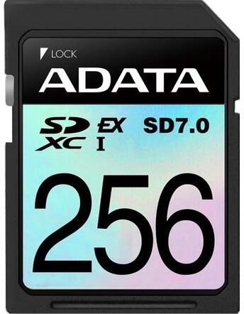 ADATA SDXC karta 256GB Extreme, PCIe Gen3, UHS-I, C10, V30, (R:800/W:700 MB/s)