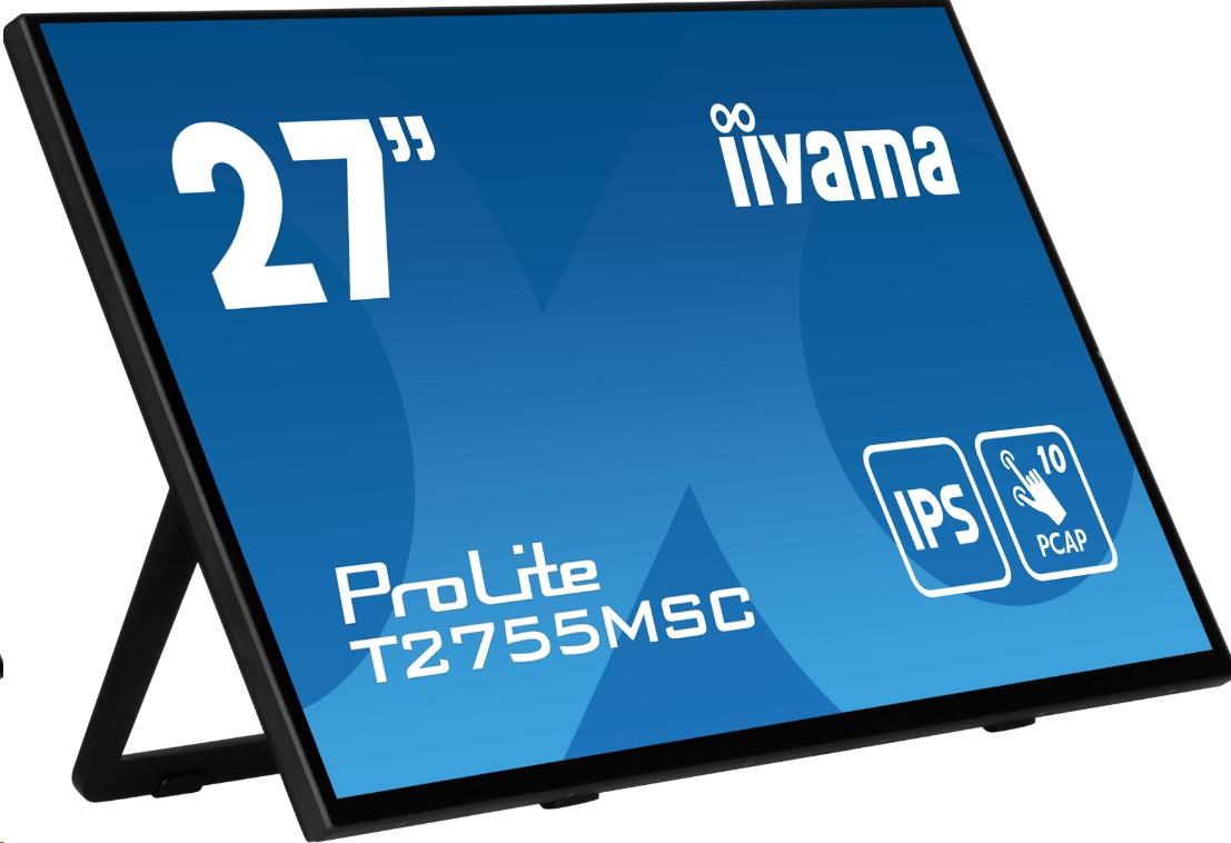 Iiyama ProLite T27XX, 68,6 cm (27''), Projected Capacitive, Full HD, USB, kit (USB), black