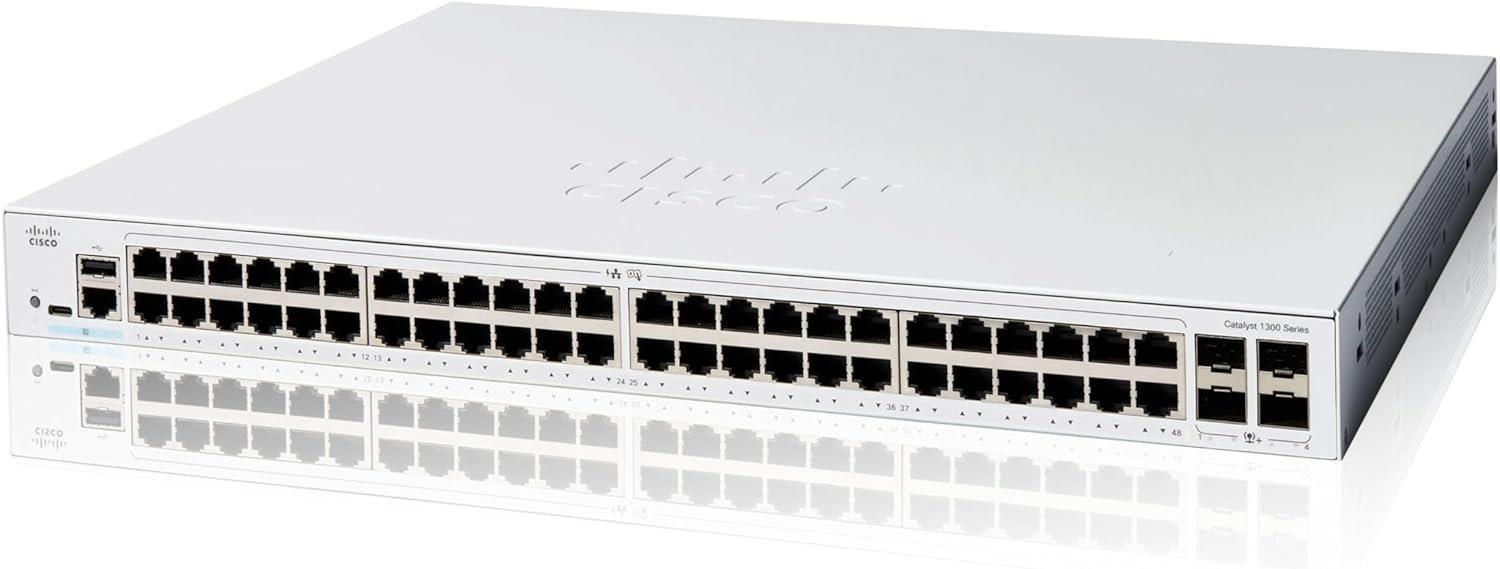 Cisco Catalyst switch C1300-48T-4X (48xGbE,4xSFP+,fanless)