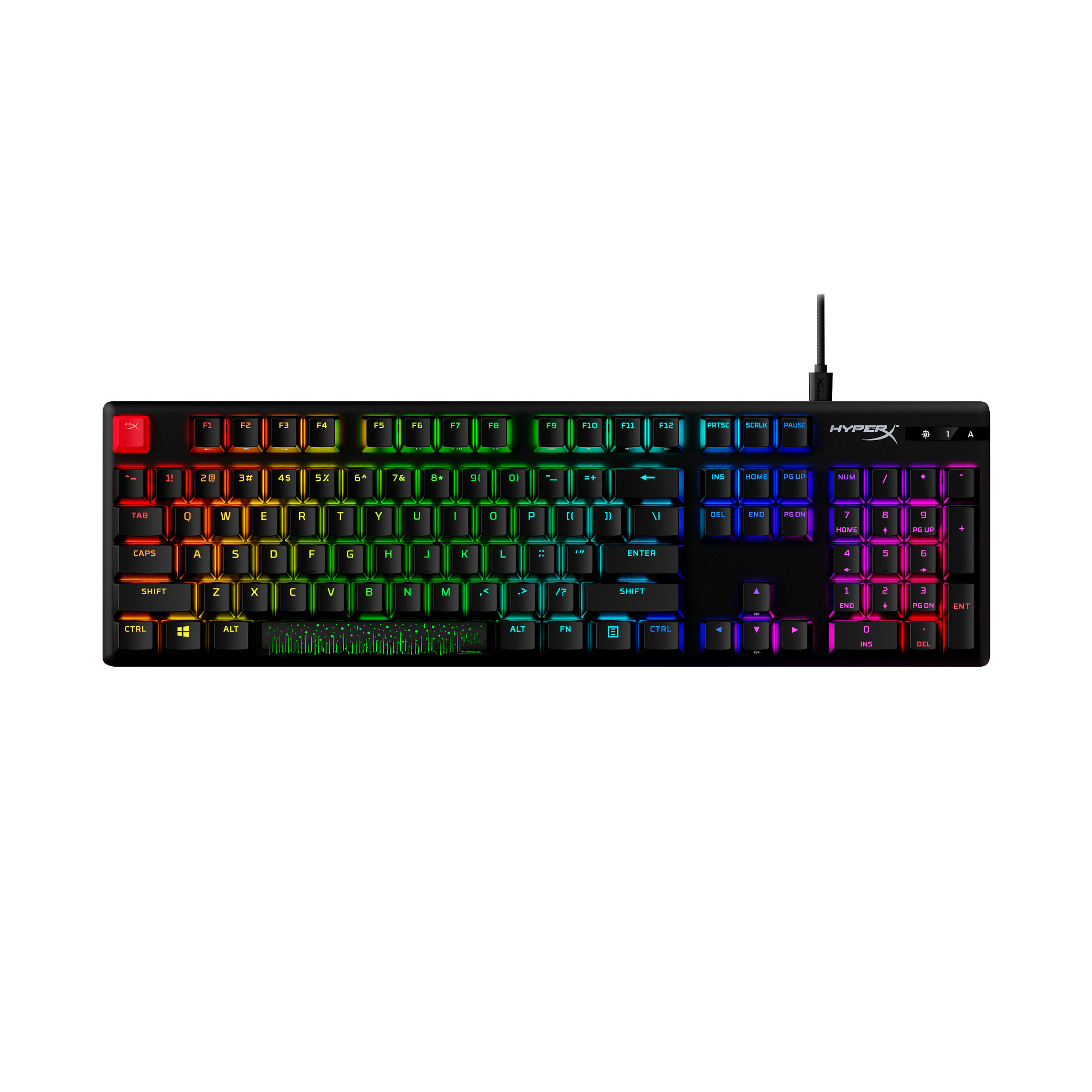 HyperX Alloy Origins PBT HX Aqua Gaming Keyboard-US - Klávesnice