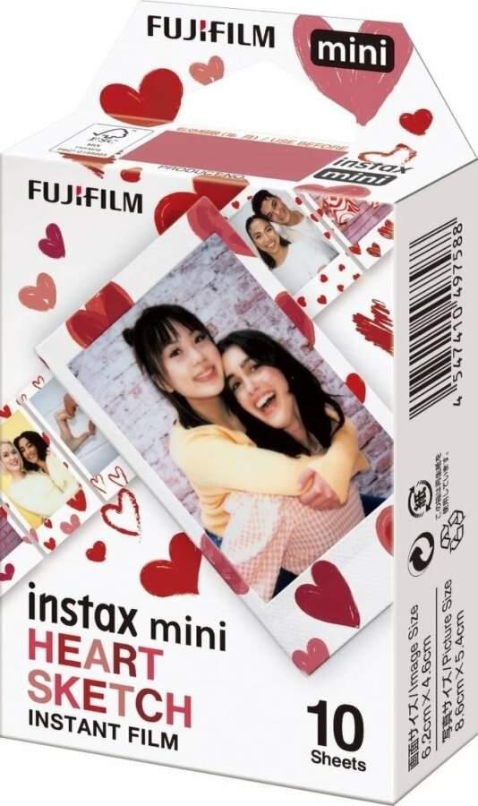 Fujifilm Film Instax Mini Hearts Sketch