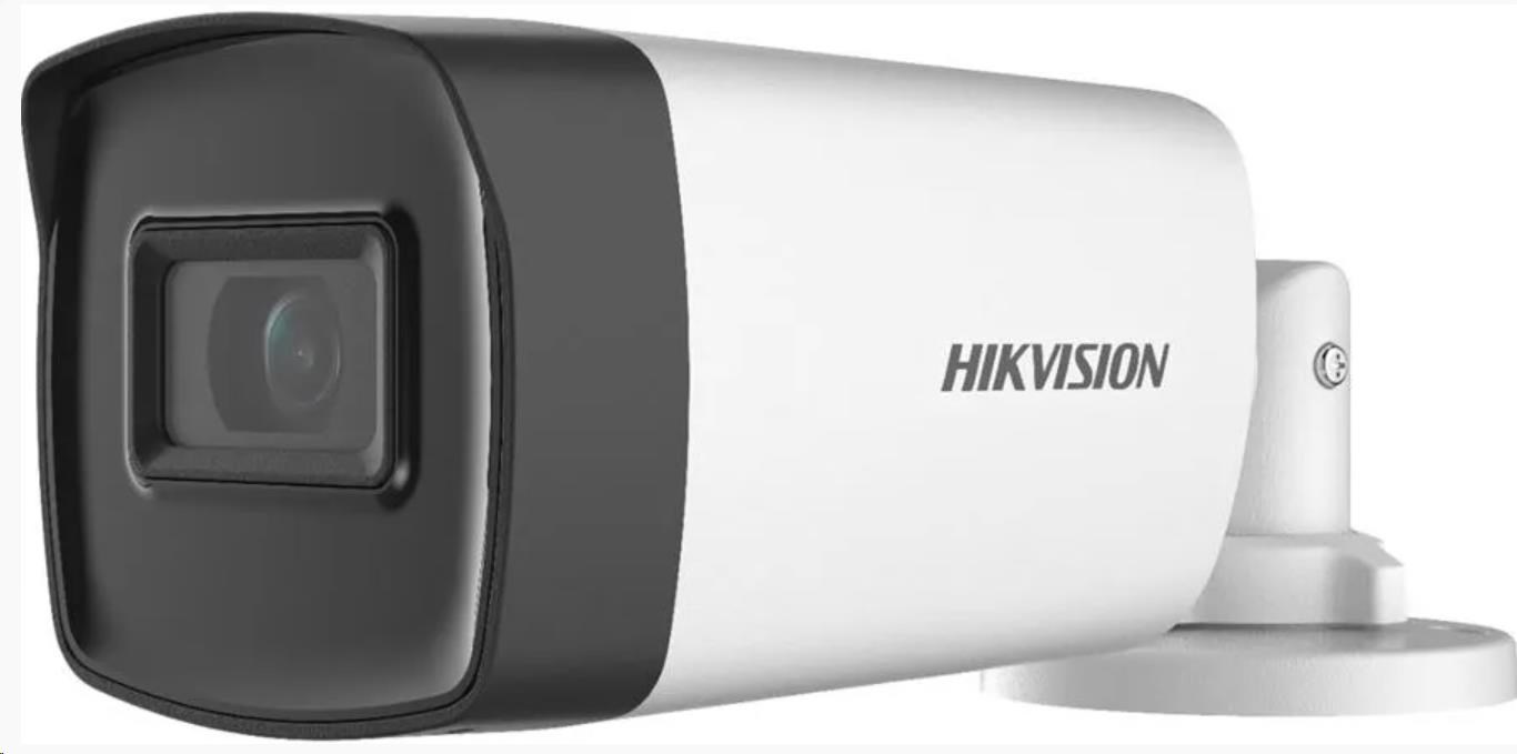 Hikvision DS-2CE17H0T-IT3FS(2.8mm), 5MPix HDTVI Bullet kamera; IR 40m, Mikrofon, 4v1, IP67