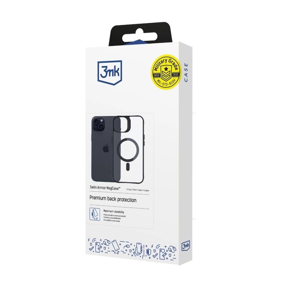 3mk ochranný kryt Satin Armor MagCase pro iPhone 16 Pro