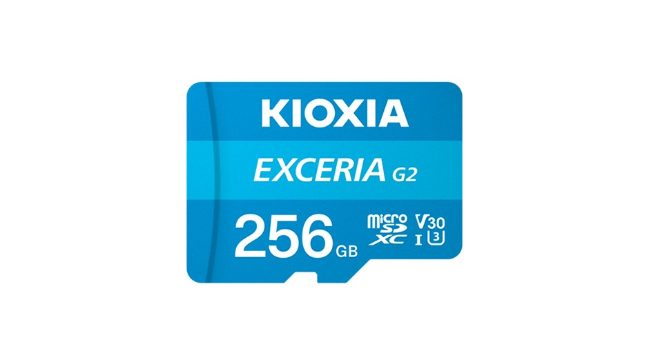 KIOXIA microSDXC Karta EXCERIA G2 256GB, UHS-I U3 V30, s Adaptérem