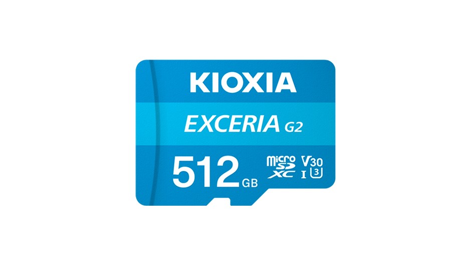 KIOXIA microSDXC Karta EXCERIA G2 512GB, UHS-I U3 V30, s Adaptérem