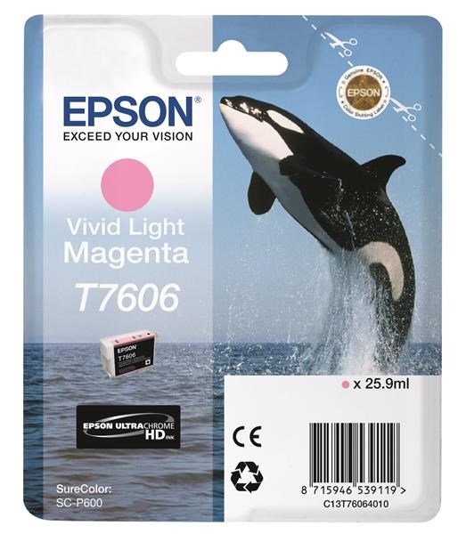EPSON ink bar ULTRACHROME HD "Kosatka" - Vivid Light Magenta - T7606 (25,9 ml)