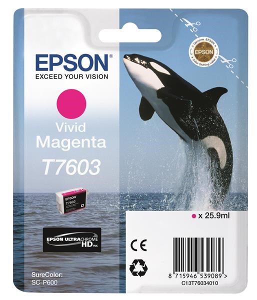 EPSON ink bar ULTRACHROME HD "Kosatka" - Vivid Magenta - T7603 (25,9 ml)