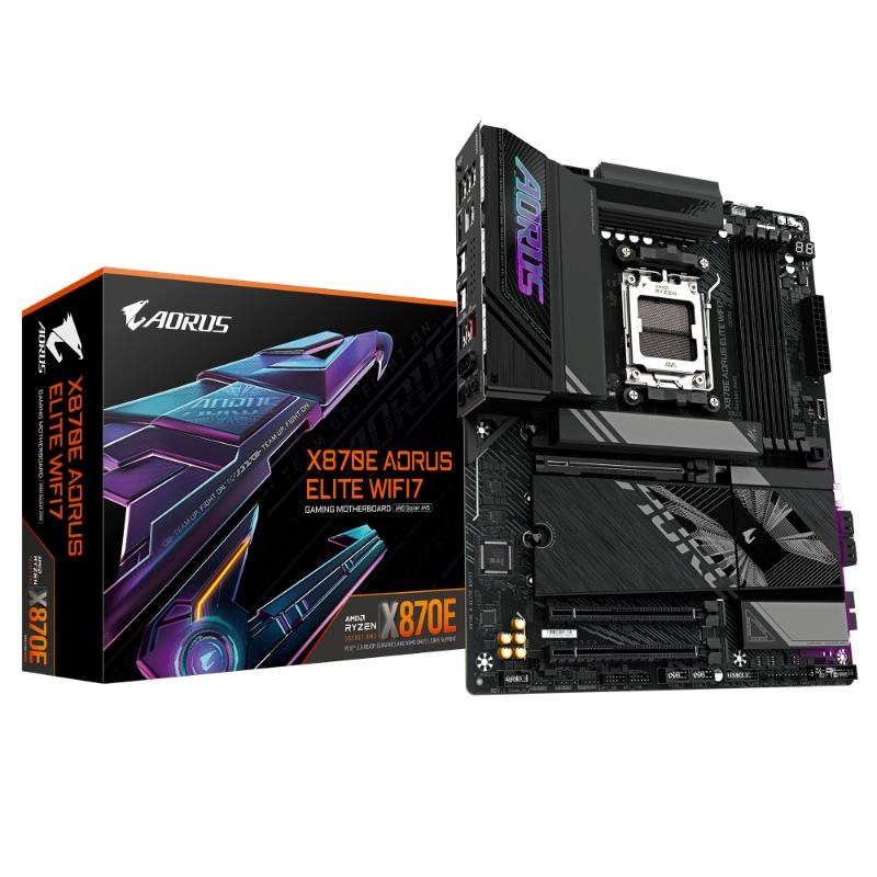 GIGABYTE MB Sc AM5 X870E A ELITE WIFI7, AMD X870, 4xDDR5, 2xHDMI, 2xUSB4, WiFi