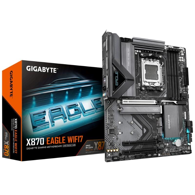 GIGABYTE MB Sc AM5 X870 EAGLE WIFI7, AMD X870, 4xDDR5, 1xHDMI, 2xUSB4, WiFi