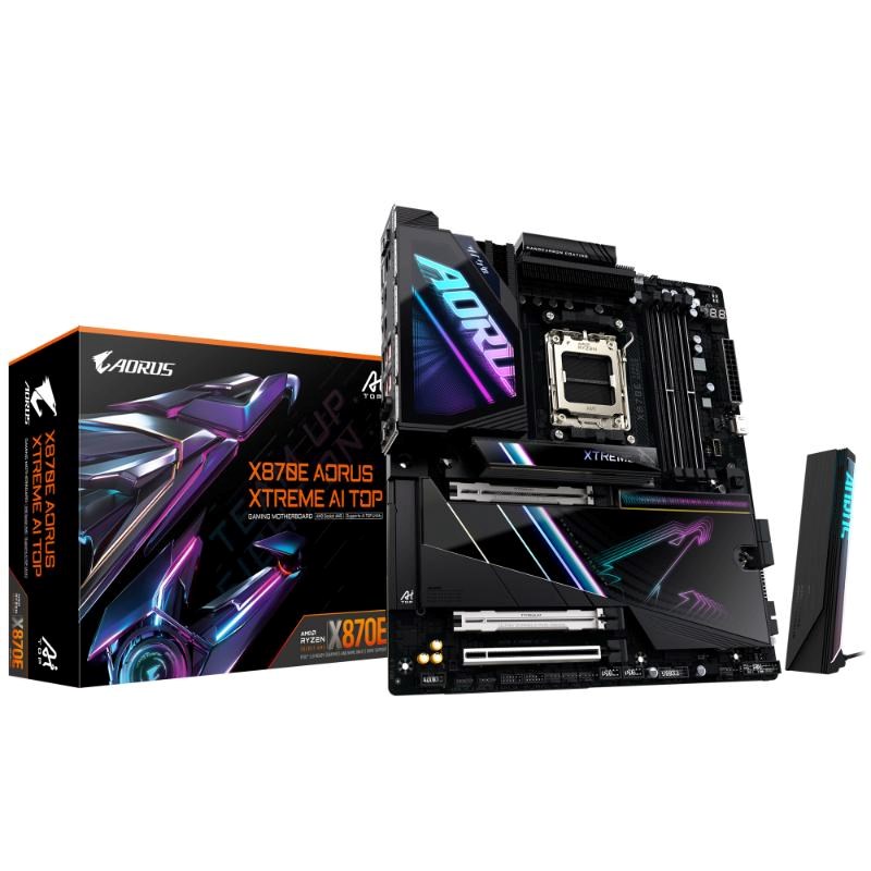 GIGABYTE MB Sc AM5 X870E A XTREME AI TOP, AMD X870, 4xDDR5, 2xHDMI, 2xUSB4, WiFi, EATX