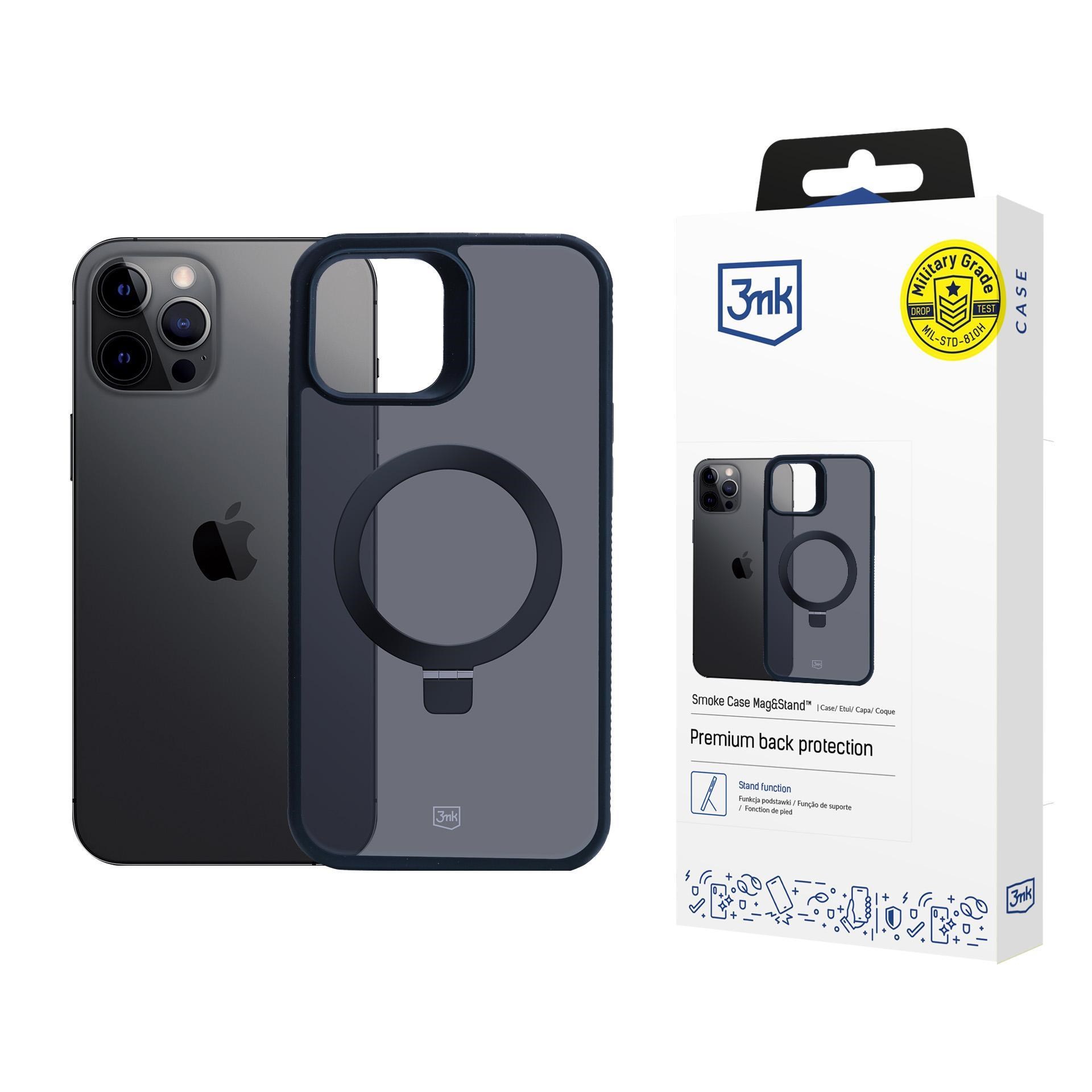3mk ochranný kryt Smoke Case Mag&Stand pro Apple iPhone 12 Pro Max