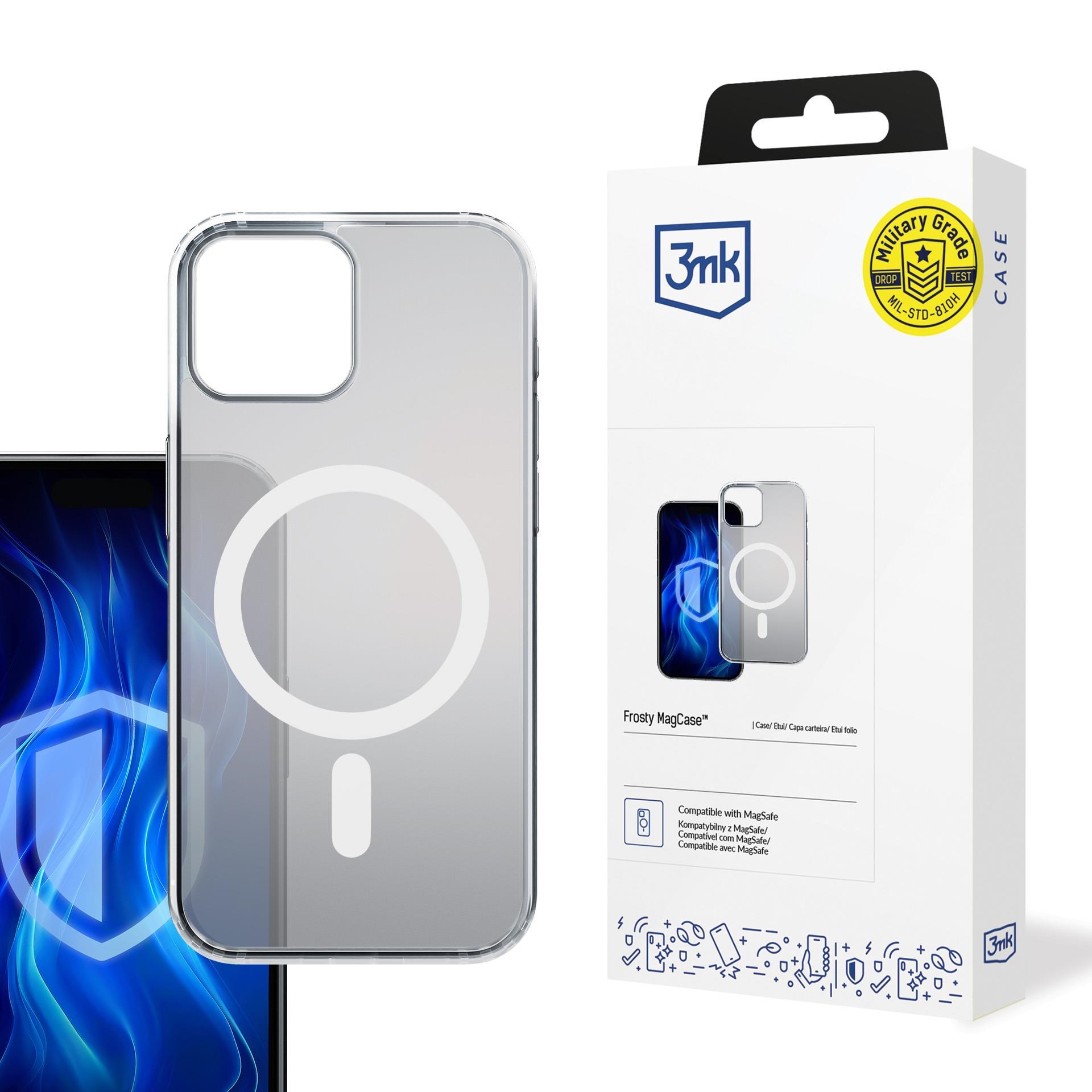 3mk ochranný kryt Frosty MagCase White pro Apple iPhone 14